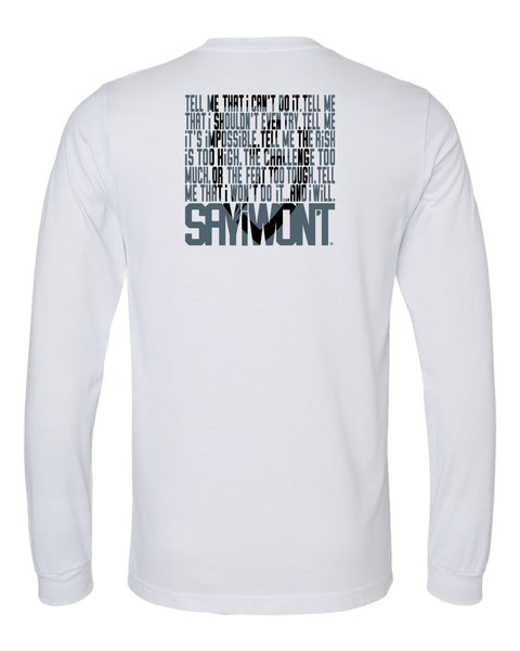 Within Creed Long Sleeve Tee - Heather White