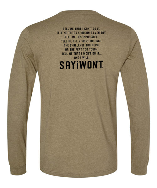 Facility Creed L/S Tee - Heather Olive