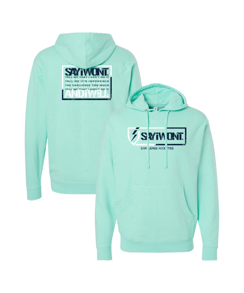 Mint Creed Hoodie - Heather Light Ocean