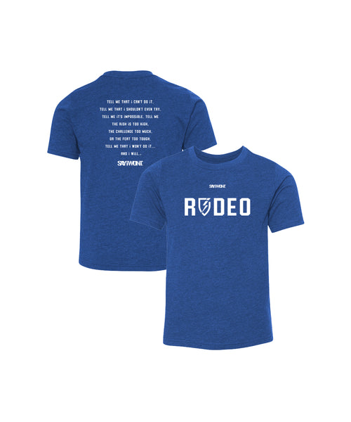 RODEO Blitz.0 Youth Creed Tee - Royal