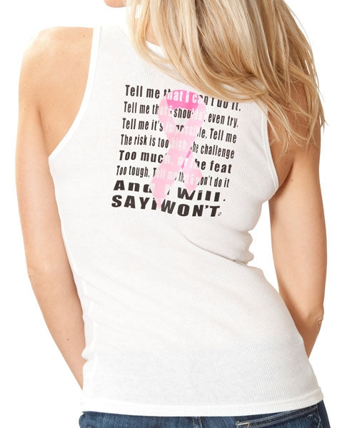 Team Beat Cancer Tank - White