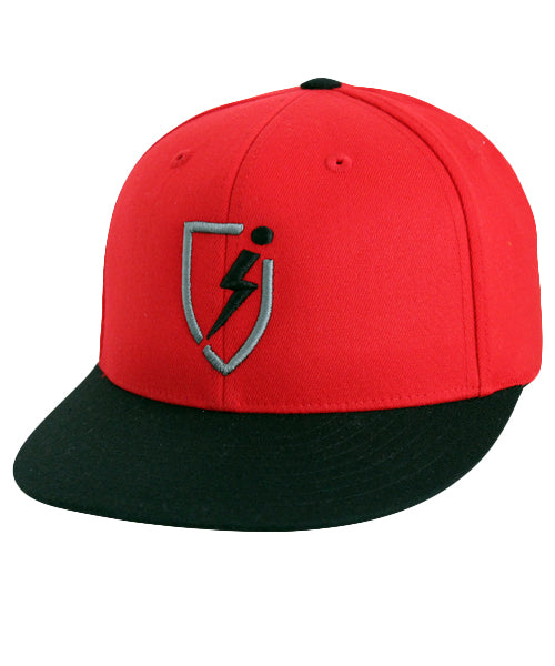 Deuce Blitz STR8 Flatbill Flexfit - Red-Black