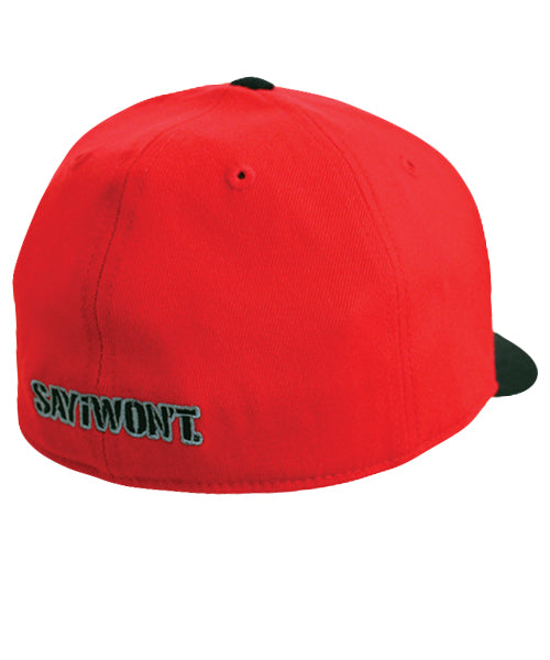 Deuce Blitz STR8 Flatbill Flexfit - Red-Black