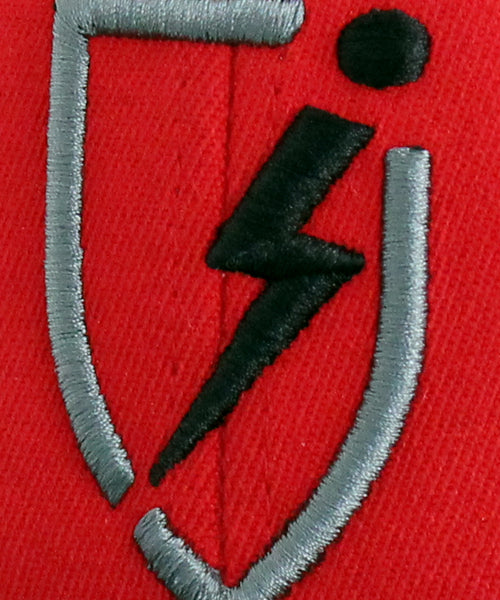 Deuce Blitz STR8 Flatbill Flexfit - Red-Black