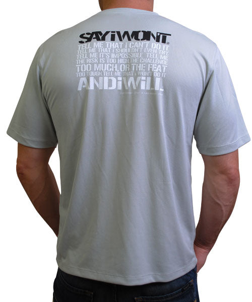 iTRi Icon Creed Performance Tee - Silver