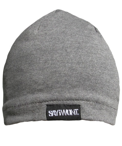 Street Double Beanie Black-Heather Gray Reversible