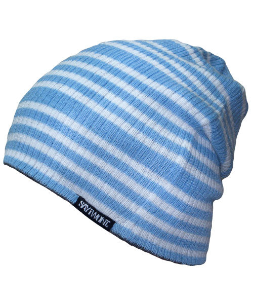 Long Beach Beanie Light Blue-Heather Gray