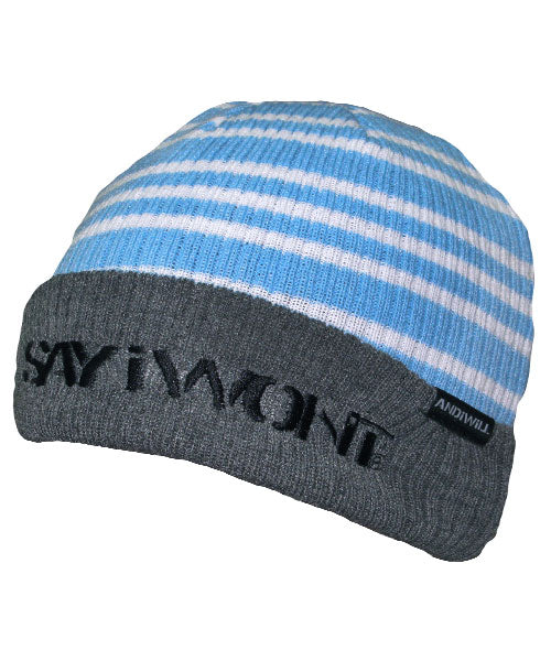 Long Beach Beanie Light Blue-Heather Gray
