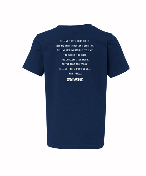 RODEO Blitz.0 Youth Creed Tee - Navy