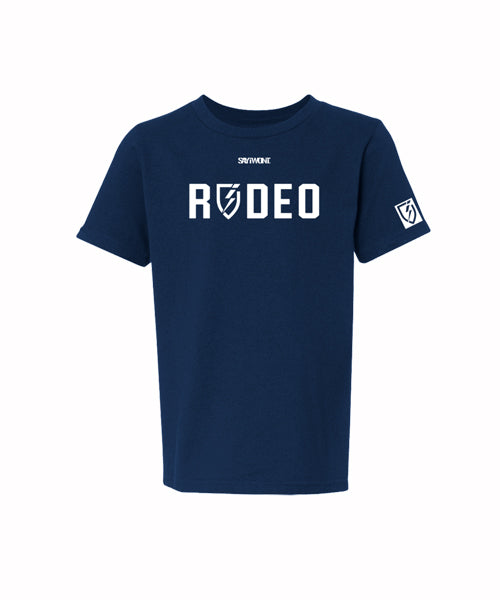 RODEO Blitz.0 Youth Creed Tee - Navy