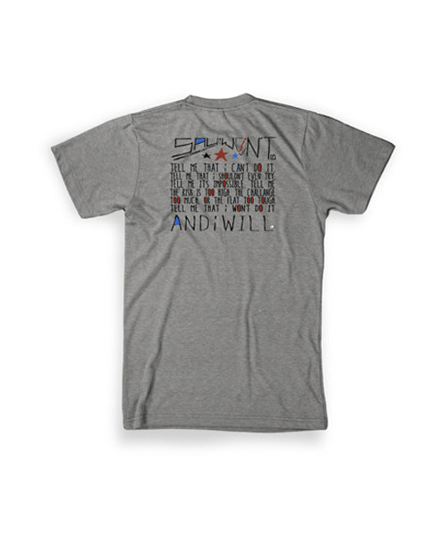 Stars N Stripes Youth Tee - Heather Gray