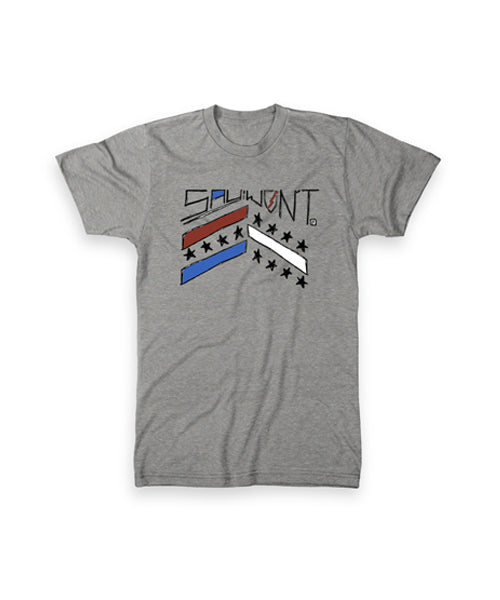 Stars N Stripes Youth Tee - Heather Gray