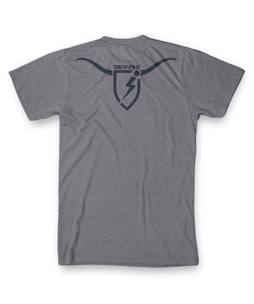 Cowboy Blitz Triblend Tee - Heather Gray