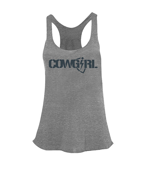 Cowgirl BLiTZ Tri-Racer Tank - Heather Gray