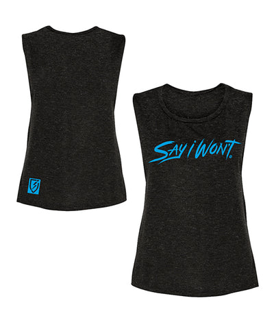 Graphed Muscle Tank - Black