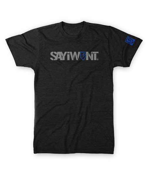 Blue Line Creed Tee - Black
