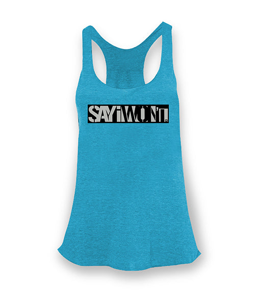 2TONE Tri-Racer Tank - Turquoise
