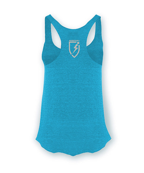 2TONE Tri-Racer Tank - Turquoise