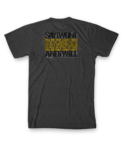 Finish Strong Tee - Charcoal