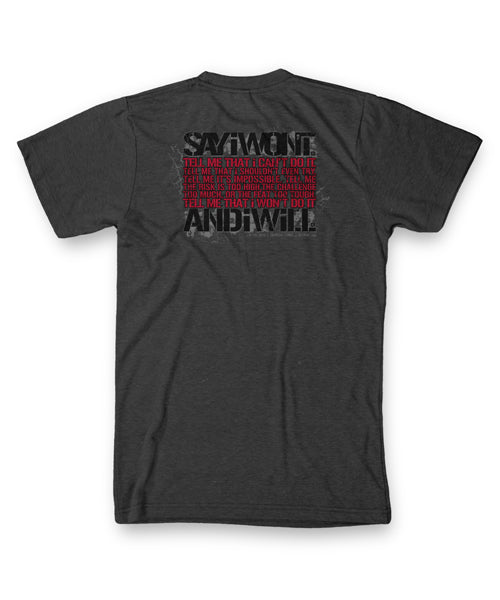 Live the Creed Tee - Charcoal