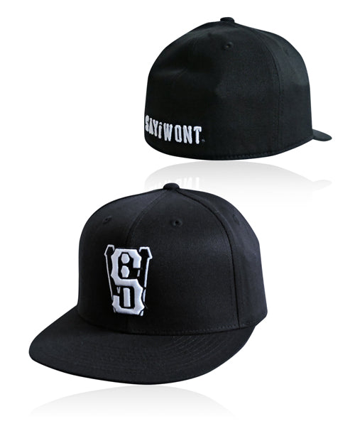 Majors 3-D Flatbill Flexfit - Black