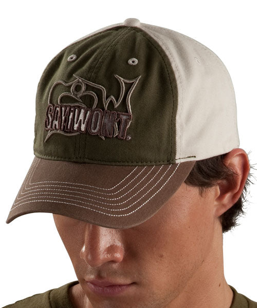 Stacked 3-D Adjustable Cap - Olive