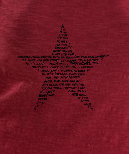 Star Creed Ladies Tee - Lipstick Red