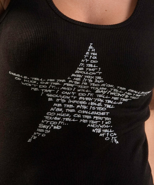 Star Creed Tank - Black