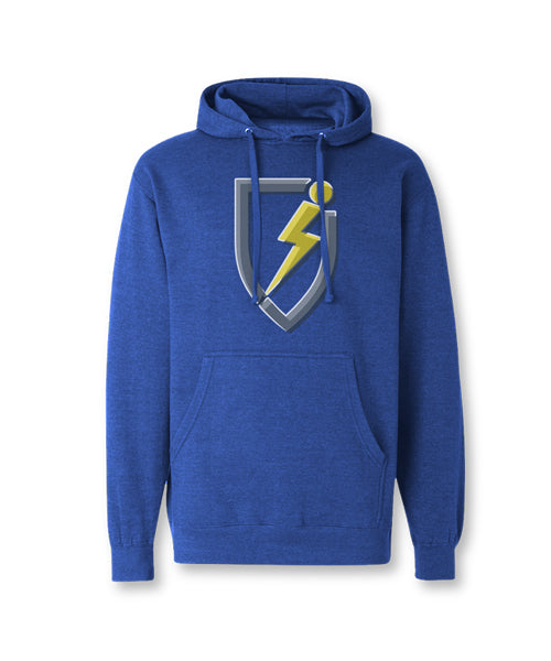 Tri-Tone Youth Pullover Hoodie - Royal Heather
