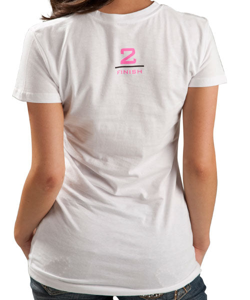 Under 2 Ladies Run Tee - White