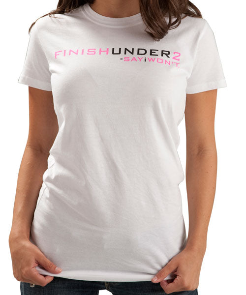 Under 2 Ladies Run Tee - White