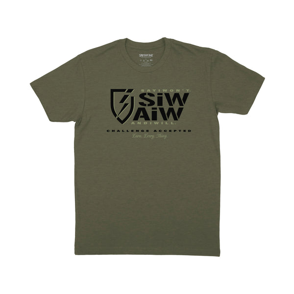 Essential Creed Tee - Military Heather Green