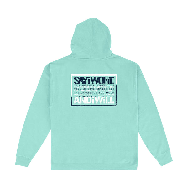 Mint Creed Hoodie - Heather Light Ocean