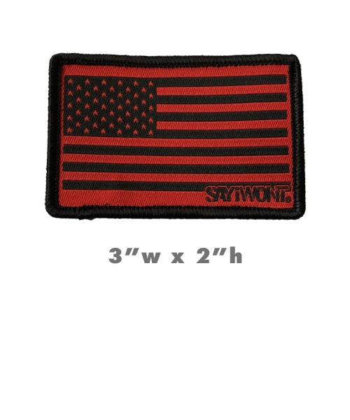 Defender Flag Patch with ADHESIVE Backing // #SAYiWONT say i wont