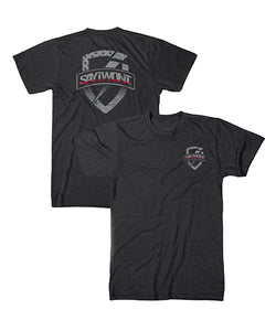 Shielded RED Line Tee - Black