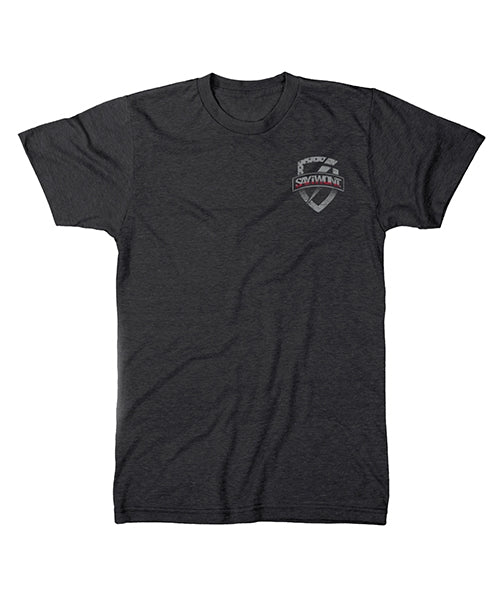 Shielded RED Line Tee - Black