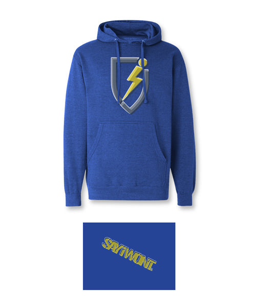 Tri-Tone Youth Pullover Hoodie - Royal Heather
